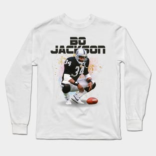 Bo Jackson Aesthetic Tribute 〶 Long Sleeve T-Shirt